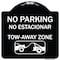 Signmission No Parking No Estacionar Tow Away Zone W/ Graphic Heavy-Gauge Alum Sign, 18" x 18", BW-1818-23804 A-DES-BW-1818-23804 - alternate 1